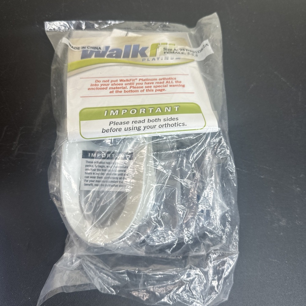WalkFit Platinum Customizable Orthotic Insoles (Women 5-5.5)‎
